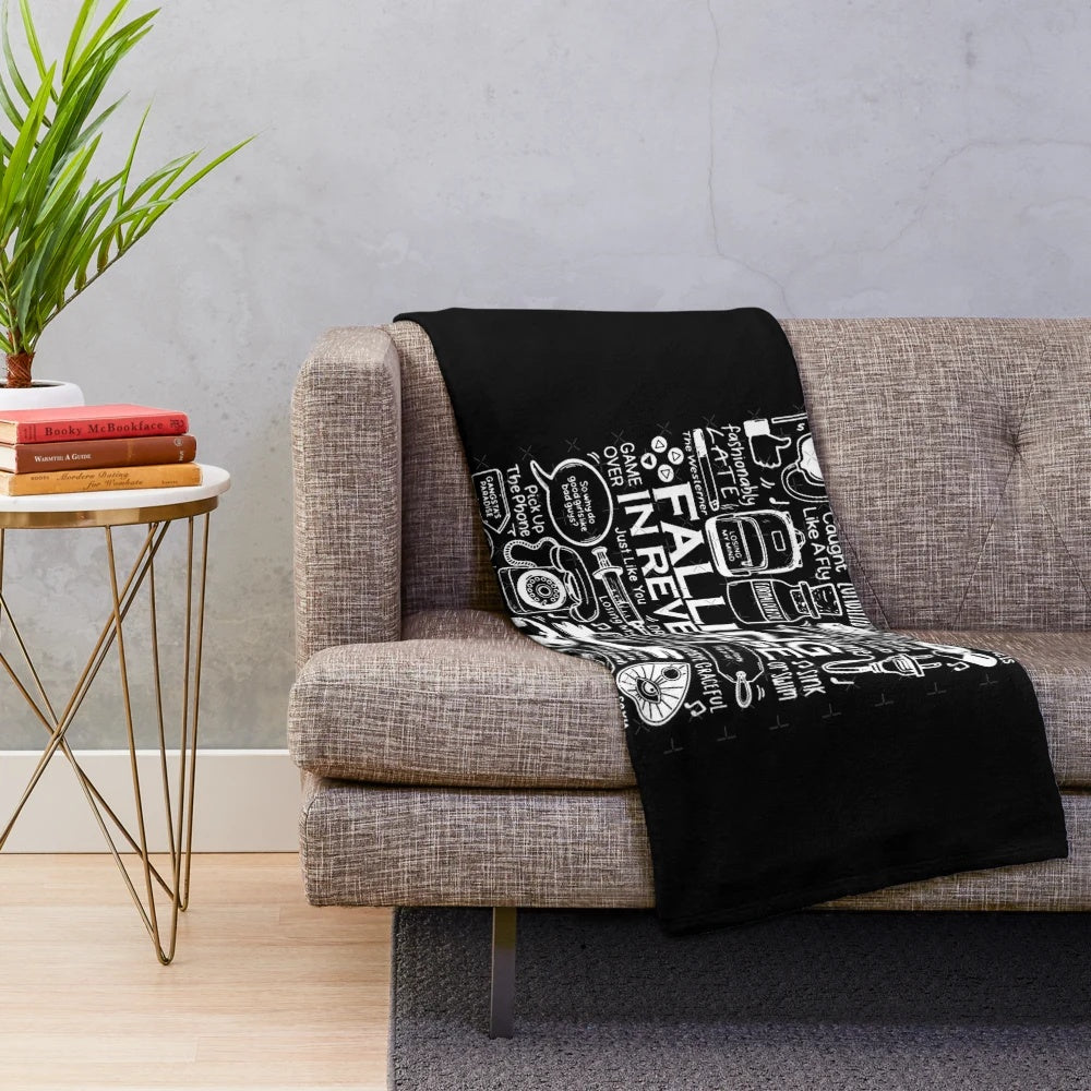 Falling in Reverse-inspired plush blanket