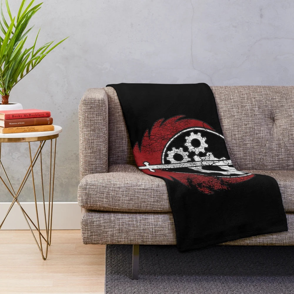 Fallout Appalachian Brotherhood of Steel Inspired Plush Blanket