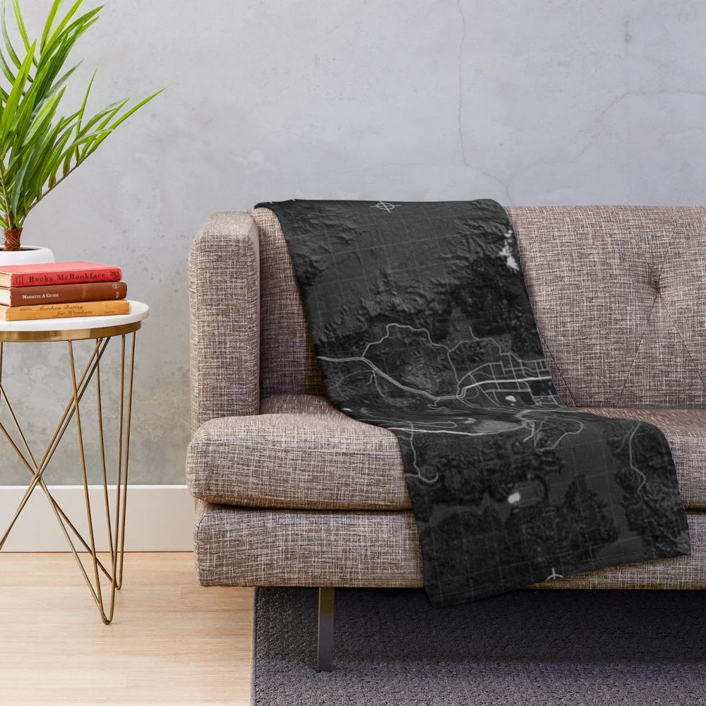 Fallout Mojave map plush blanket