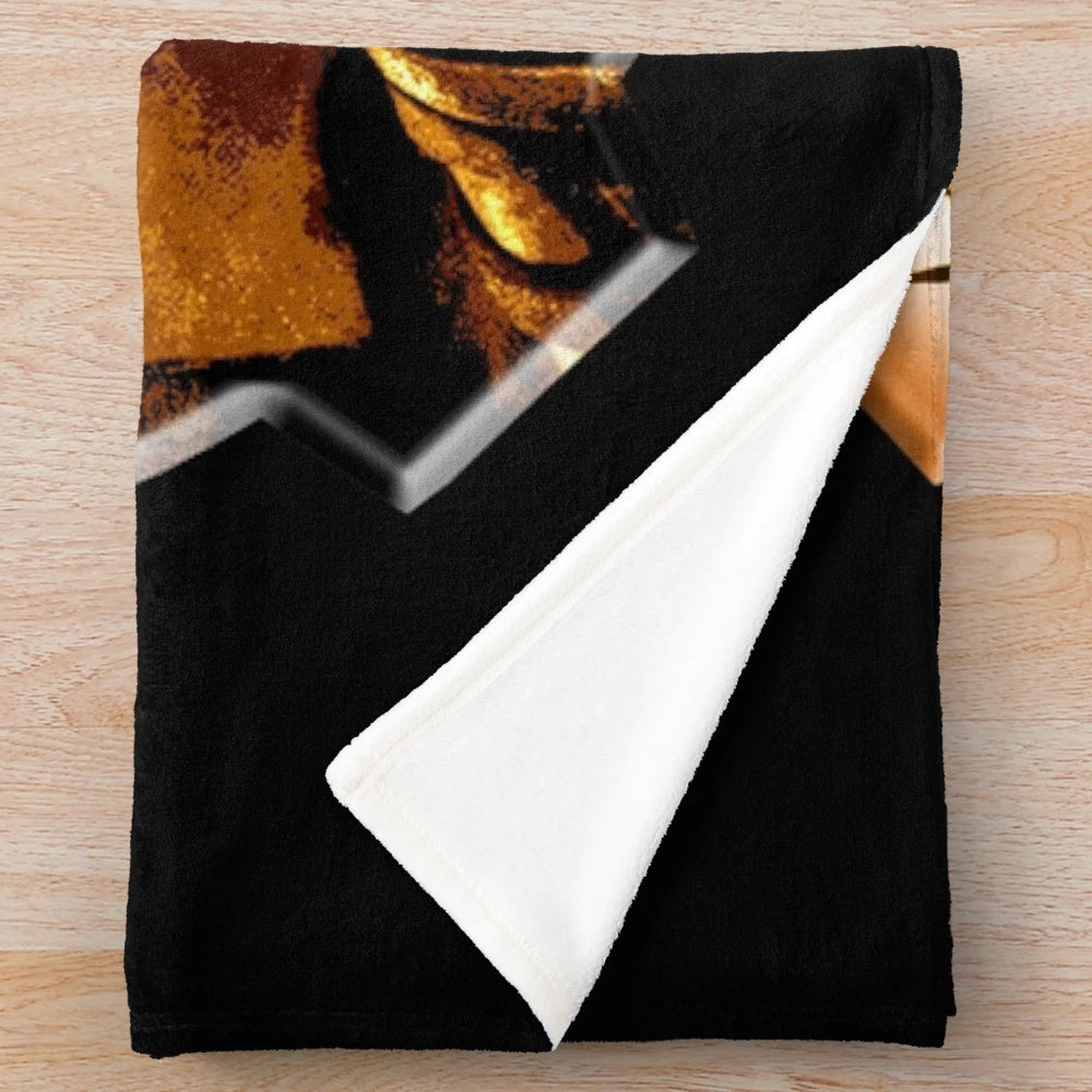 Fallout-themed plush blanket with vault and wasteland graphics