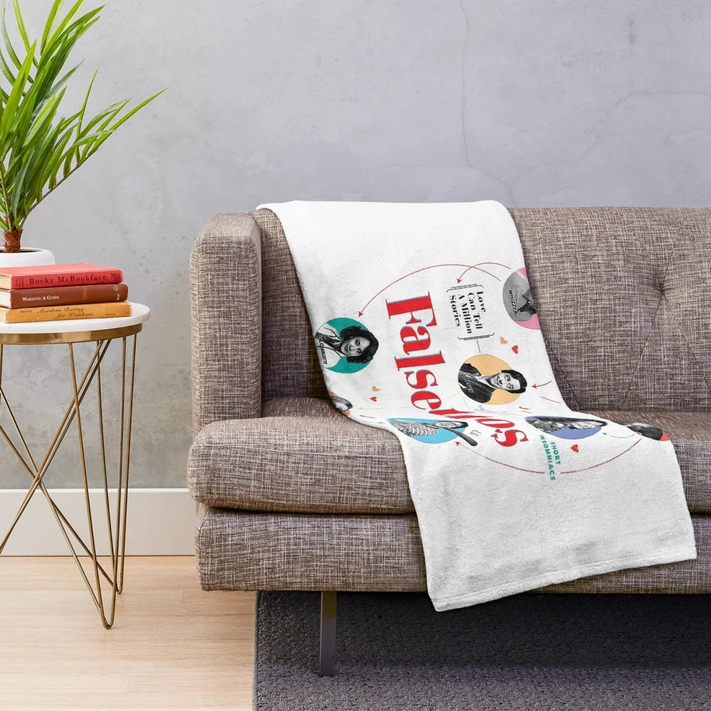 Falsettos-inspired plush blanket for musical theatre fans