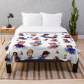 Captain Man and Kid Danger fan art inspired plush blanket