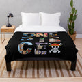 One Piece T-Shirt Plush Blanket with Anime-Inspired Design