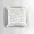 Decorative pillow featuring characters from the popular TV show The Good Place