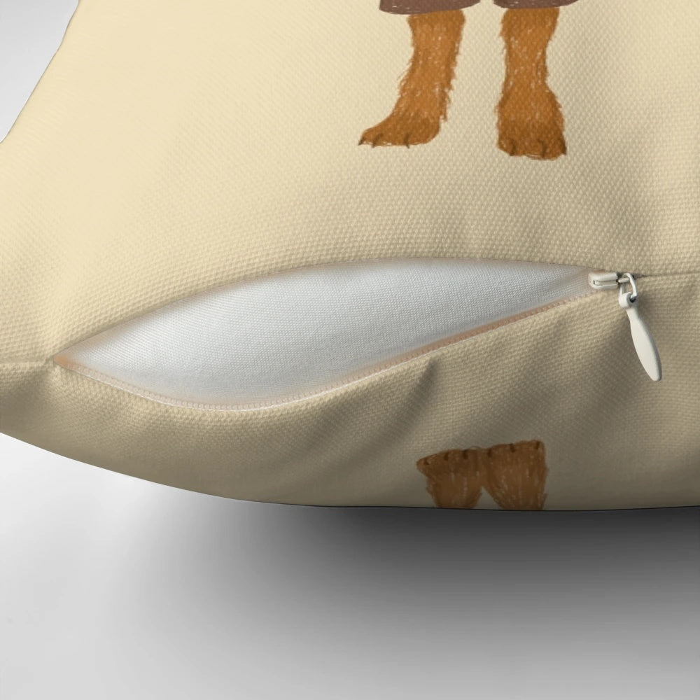 Fantastic Mr. and Mrs. Fox Funny Decorative Throw Pillow