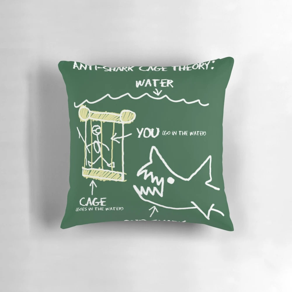 Farewell and Adieu Jaws Movie Pillow featuring classic quotes