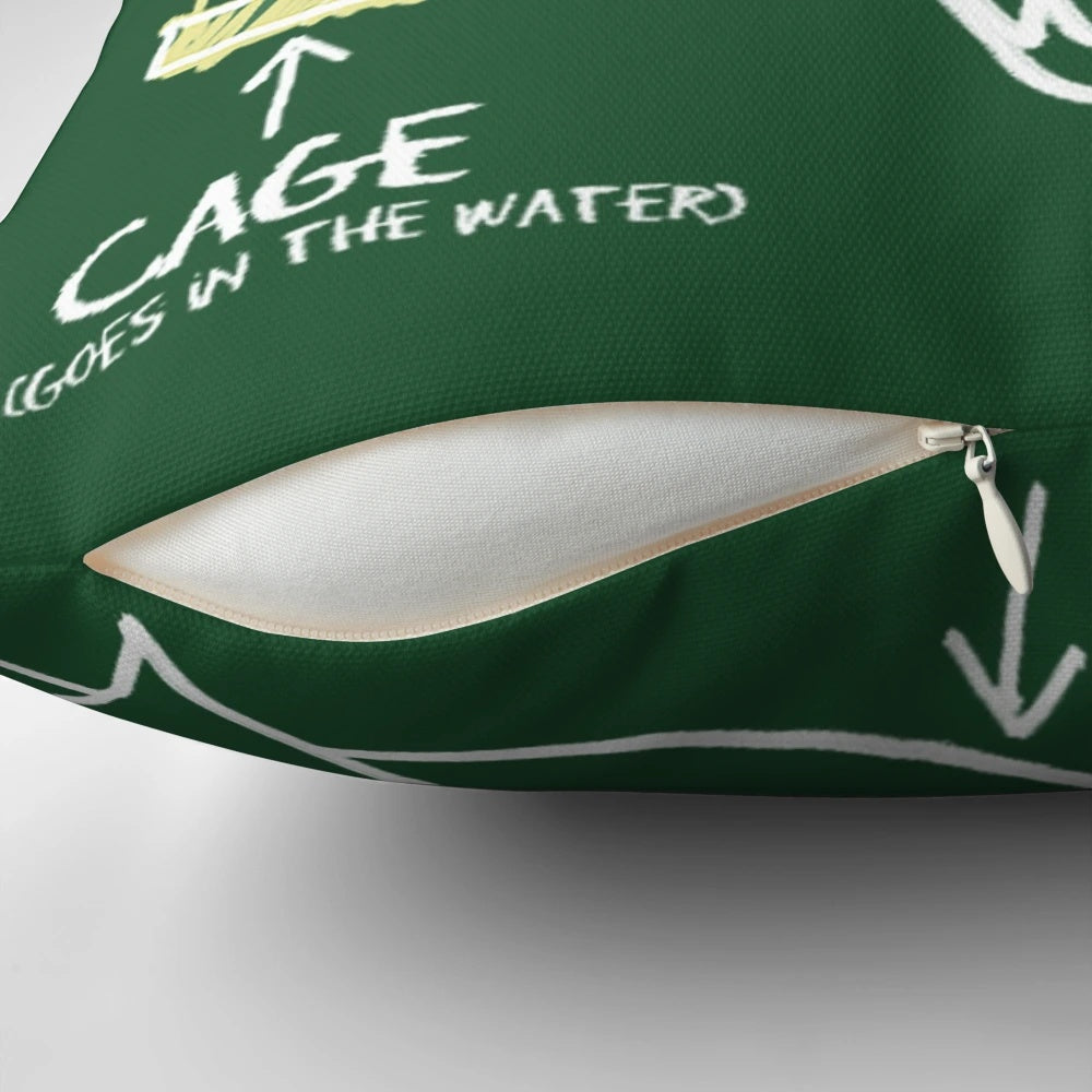 Farewell and Adieu Jaws Movie Pillow featuring classic quotes