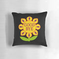Decorative throw pillow featuring the "It's a Small World" ride logo and floral design, perfect for Disney-themed home decor.