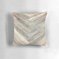 Farmhouse rustic barn wood throw pillow with geometric, weathered design