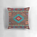 Farmhouse vintage southwest style design boho pillow with Moroccan-inspired pattern