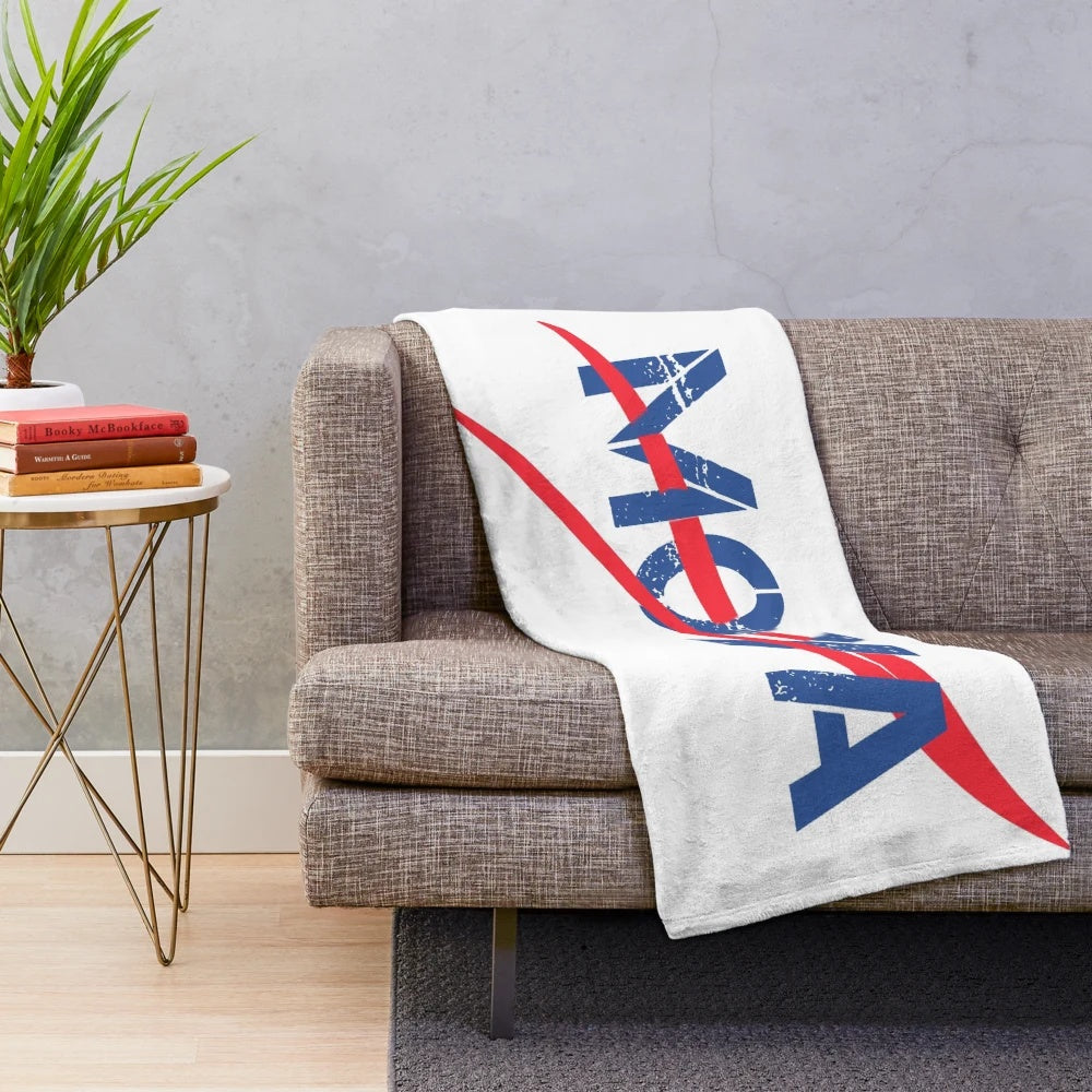 Farscape-inspired plush blanket featuring the character John Crichton