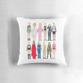 A stylish, high-quality pillow featuring a fashion-forward design inspired by the iconic Madonna.