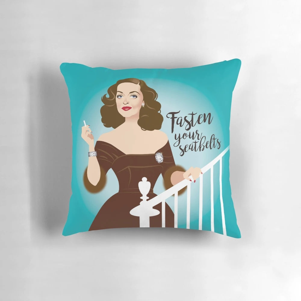 Fasten your seatbelt with this stunning Alejandro Mogolloart seatbelt pillow