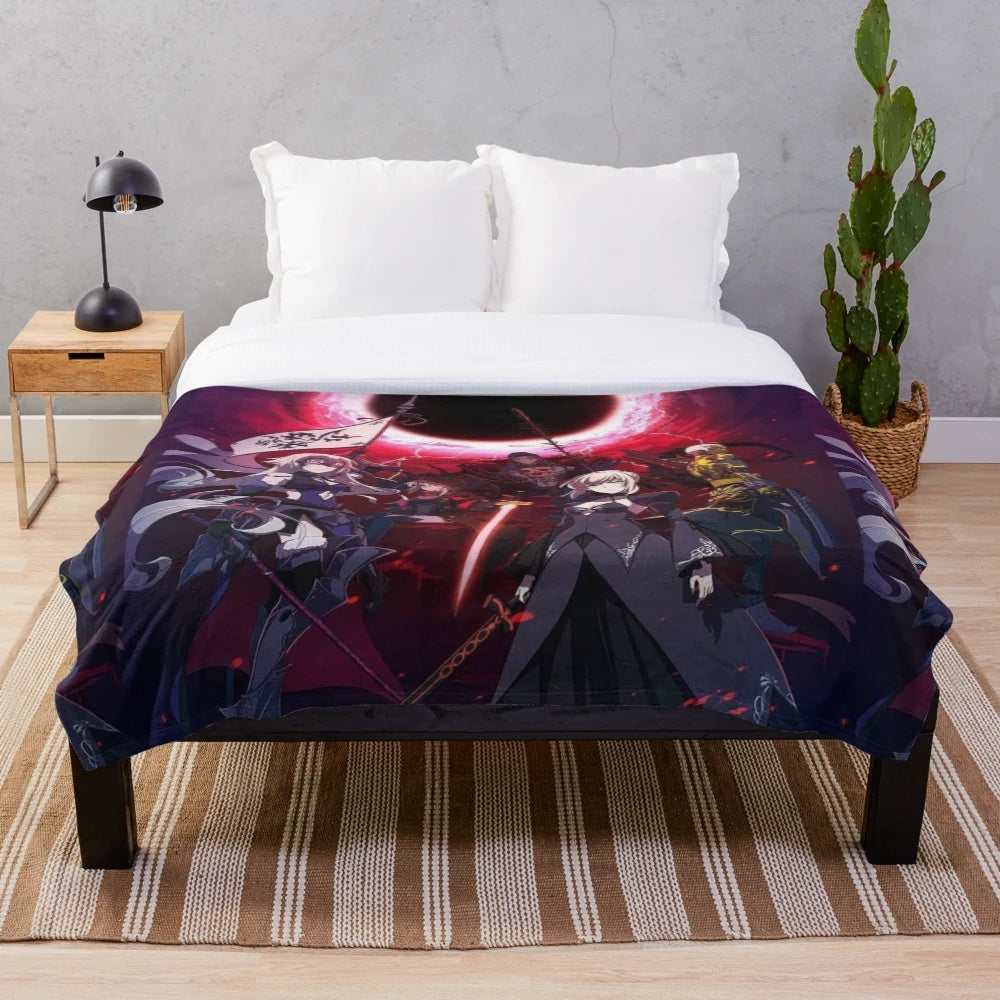 Fate Stay Night Anime Inspired Plush Blanket