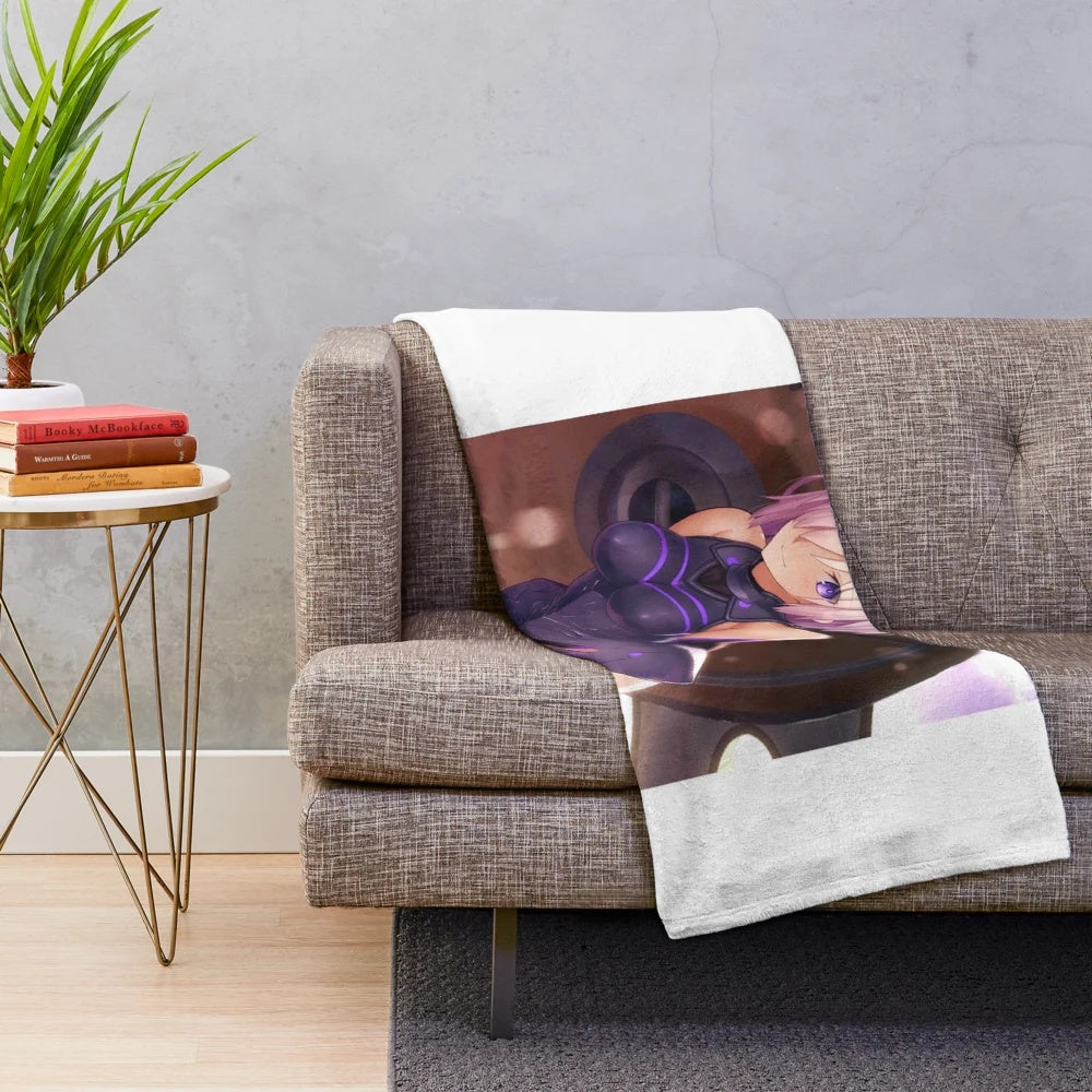 Fate Grand Order inspired Mash Kyrielight (Shielder) plush blanket