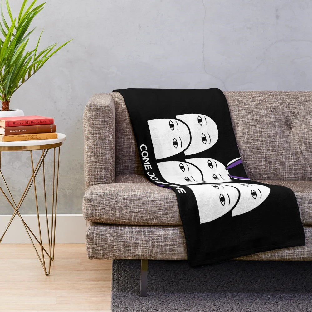 Fate-inspired Medjed plush blanket for anime and manga fans