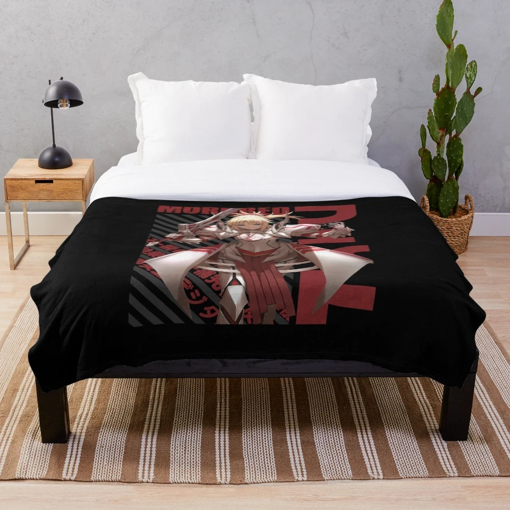 Fate Mordred anime plush blanket