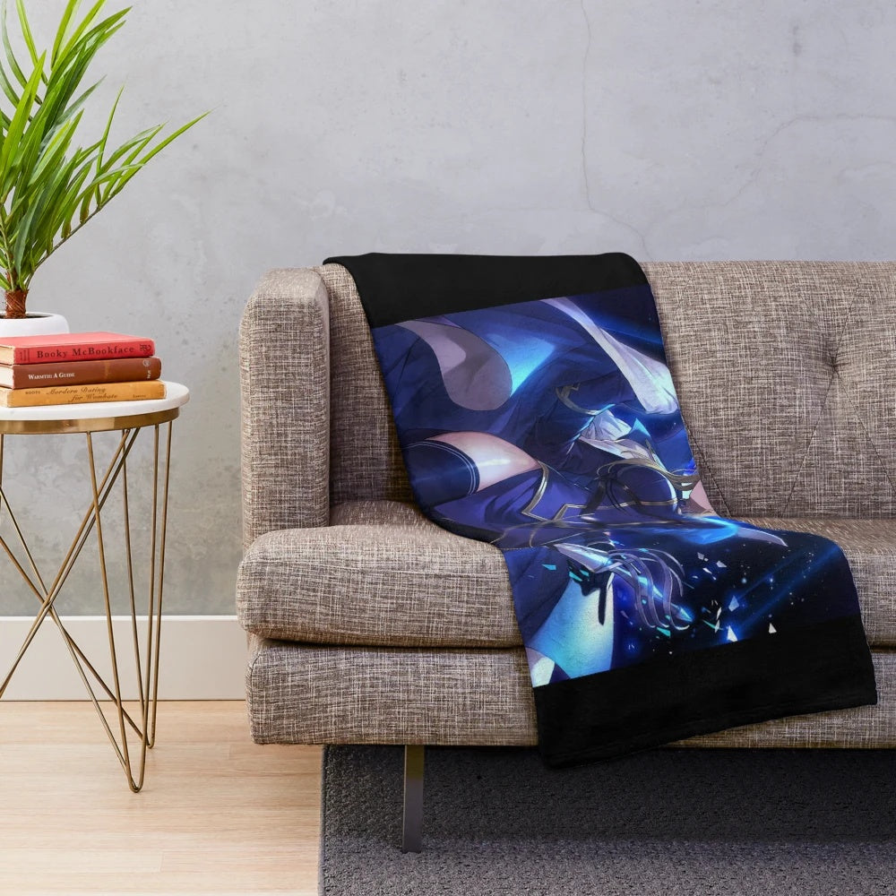 Fate inspired plush blanket featuring Saber Artoria Pendragon