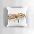 Fawn Galgo Greyhound Dog Breed Art Throw Pillow