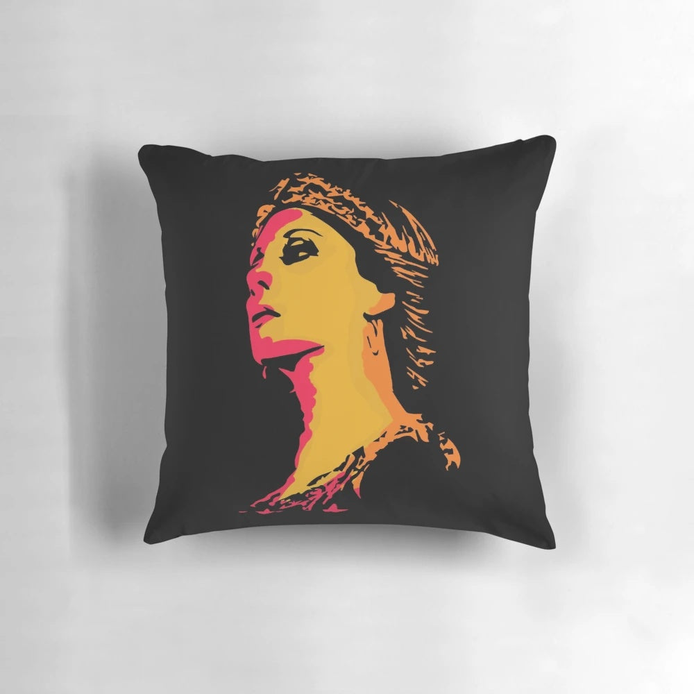 Fayrouz Lebanese Pillow featuring vintage Arabic music and style