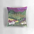 Felted textile art pillow depicting the picturesque North York Moors countryside landscape