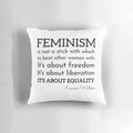 Feminism Throw Pillow with Empowering Quote from Actress Emma Watson
