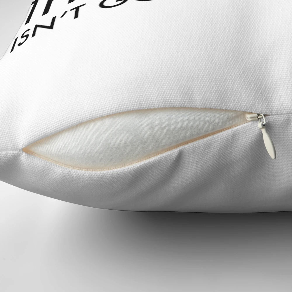 Feminist pillow featuring bold text and iconic imagery to inspire social change.
