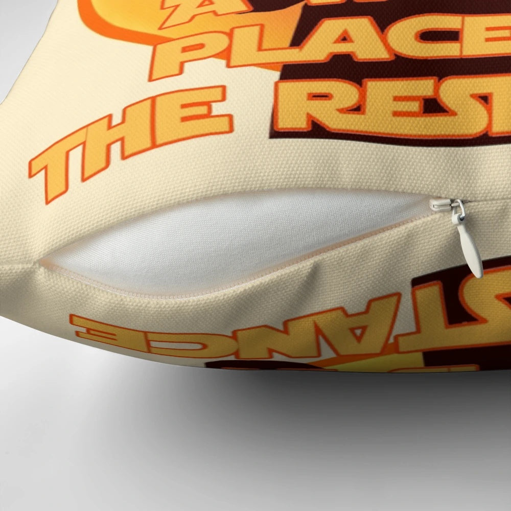 Feminist Resistance Pillow featuring Princess Leia from Star Wars