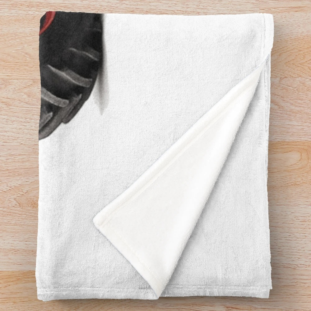 Fendt-inspired plush blanket featuring iconic Fendt tractor design