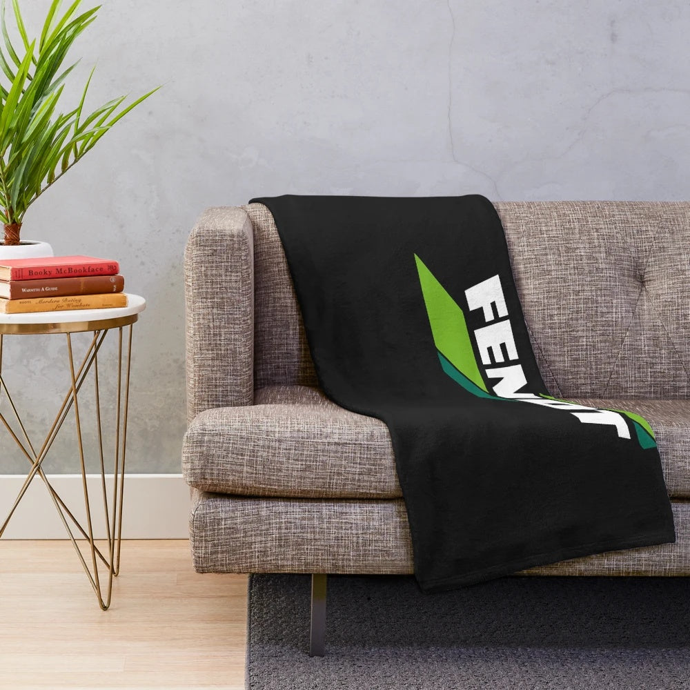 Fendt tractor themed plush blanket