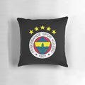 Fenerbahçe 5 star logo decorative throw pillow with high-quality materials