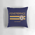 Fenerbahce Super League Navy Blue Throw Pillow with Turkish Football Crest