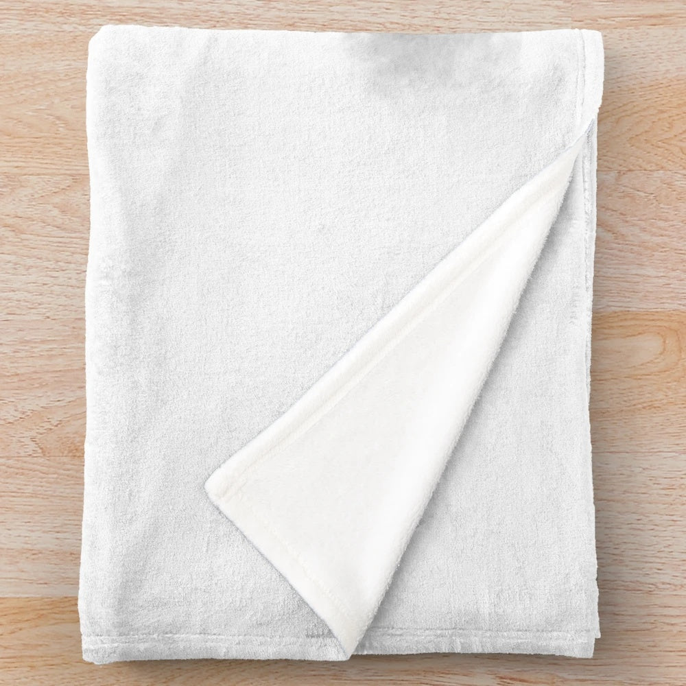 Fenris inspired plush blanket featuring a silhouette design of the broody elf warrior from the Dragon Age video game series