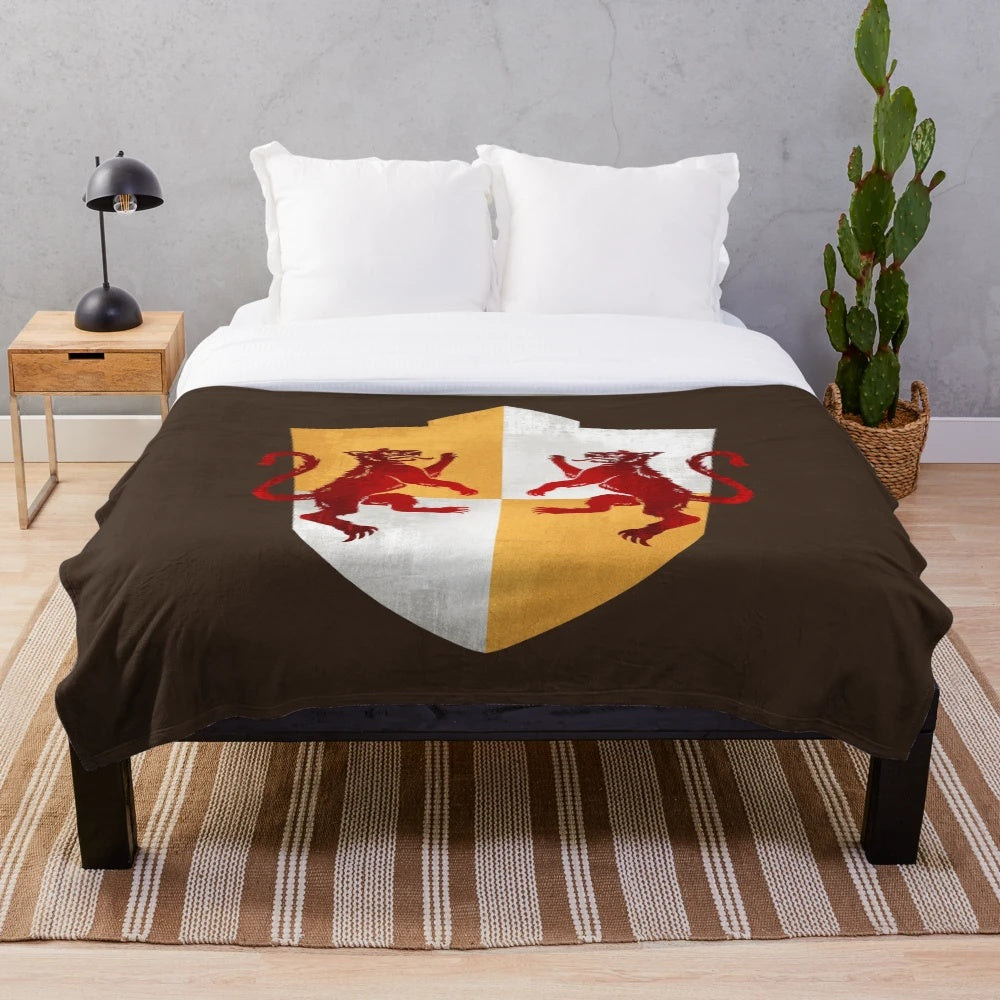 Dragon Age Ferelden Heraldry Inspired Plush Blanket
