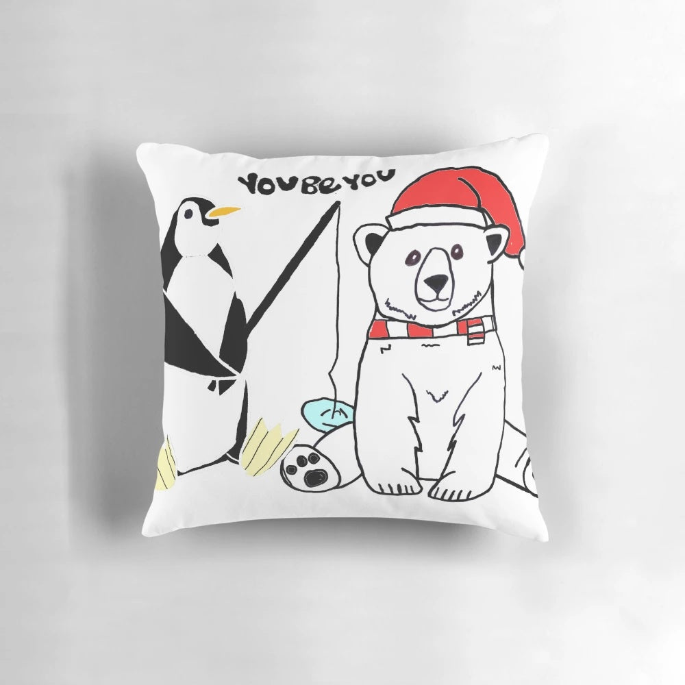 Festive Christmas 2024 Pillow with Seasonal Design