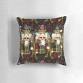 Christmas Nutcracker Soldier Trio Pillow, featuring three nutcracker soldier figures in a cozy holiday design.