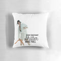 Cousin Eddie inspired Christmas pillow with a humorous design