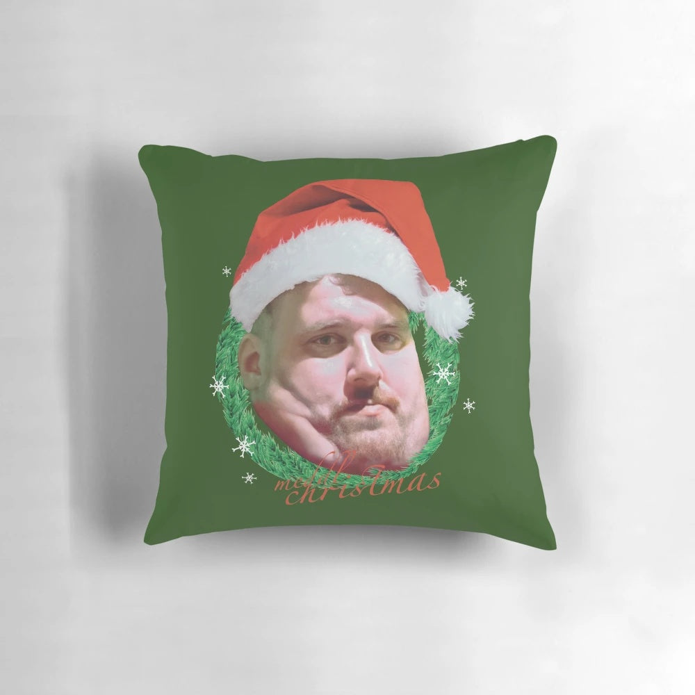 Christmas pillow featuring a dragon lord design
