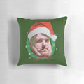 Christmas pillow featuring a dragon lord design