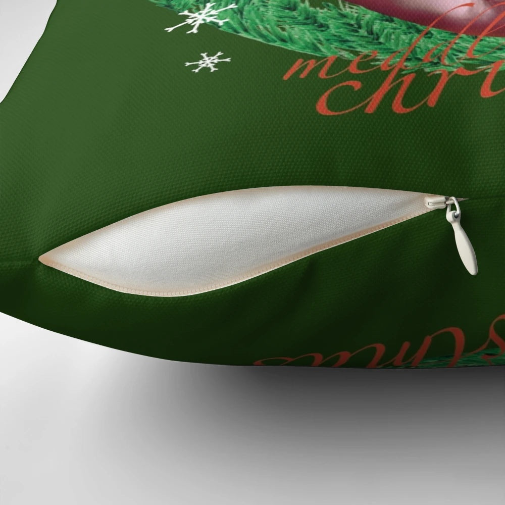 Christmas pillow featuring a dragon lord design