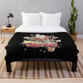 Goku-inspired plush blanket with dragon ball and holiday elements