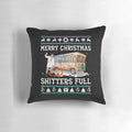 Merry Christmas Ugly Sweater Themed Pillow