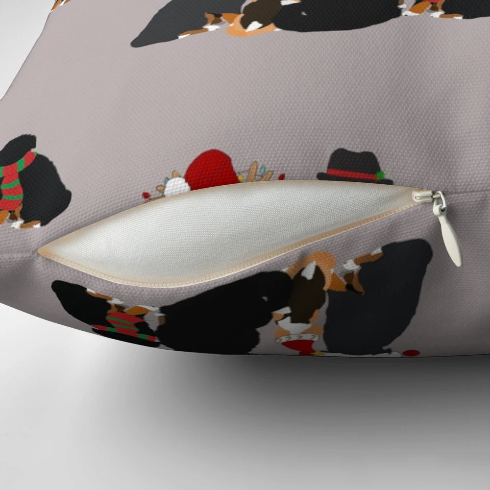 Moonsmas-themed pet pillow with a beagle design, perfect for Christmas decor