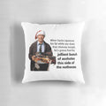 Decorative pillow featuring a quote from the classic holiday movie "National Lampoon's Christmas Vacation"