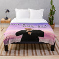 Pitbull tapestry plush blanket with holiday design