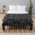 Plush festival-themed blanket