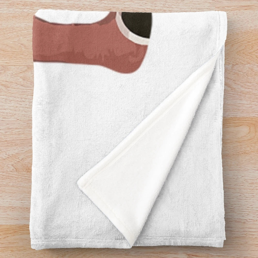 Soft and cozy plush blanket featuring the classic Rudolph the Red Nosed Reindeer design