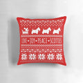 Scottie Dog Christmas Pillow with Squirrels and Snowflakes