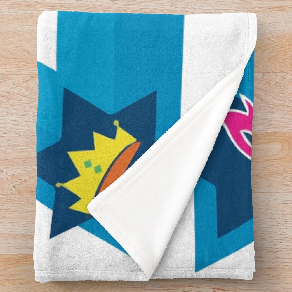 Star shape purim plush blanket for holiday celebration