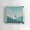 A Star Wars Endor-inspired throw pillow with a vibrant, colorful design